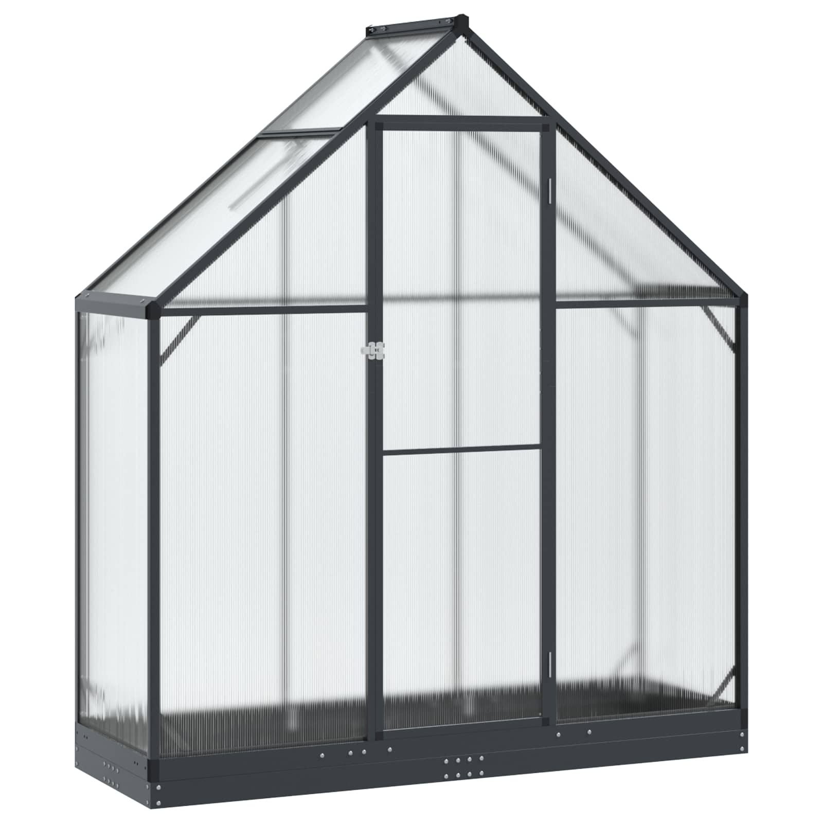 Serra da Giardino con porta Antracite 183,5 x 63,5 x 207 cm | homemem39