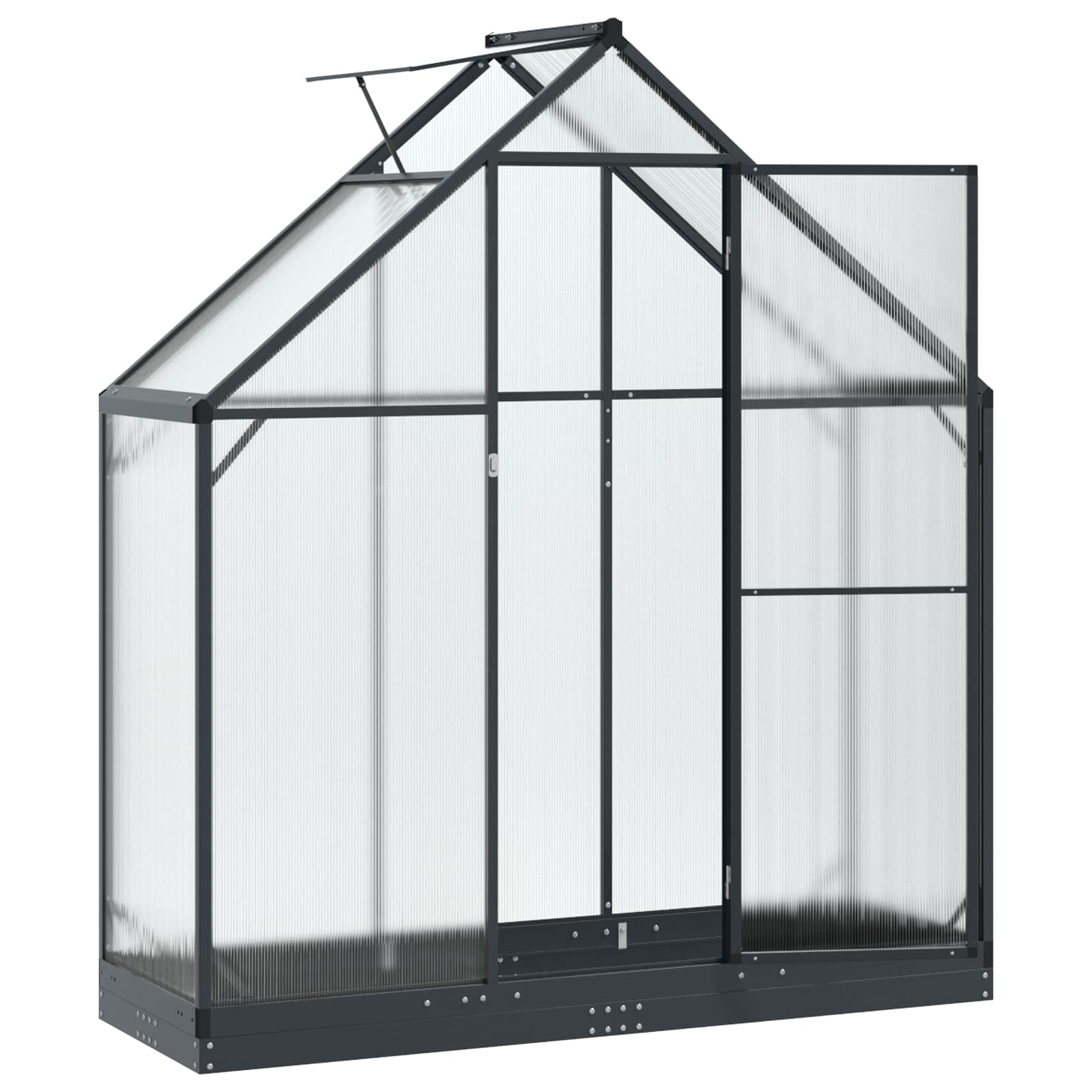 Serra da Giardino con porta Antracite 183,5 x 63,5 x 207 cm | homemem39
