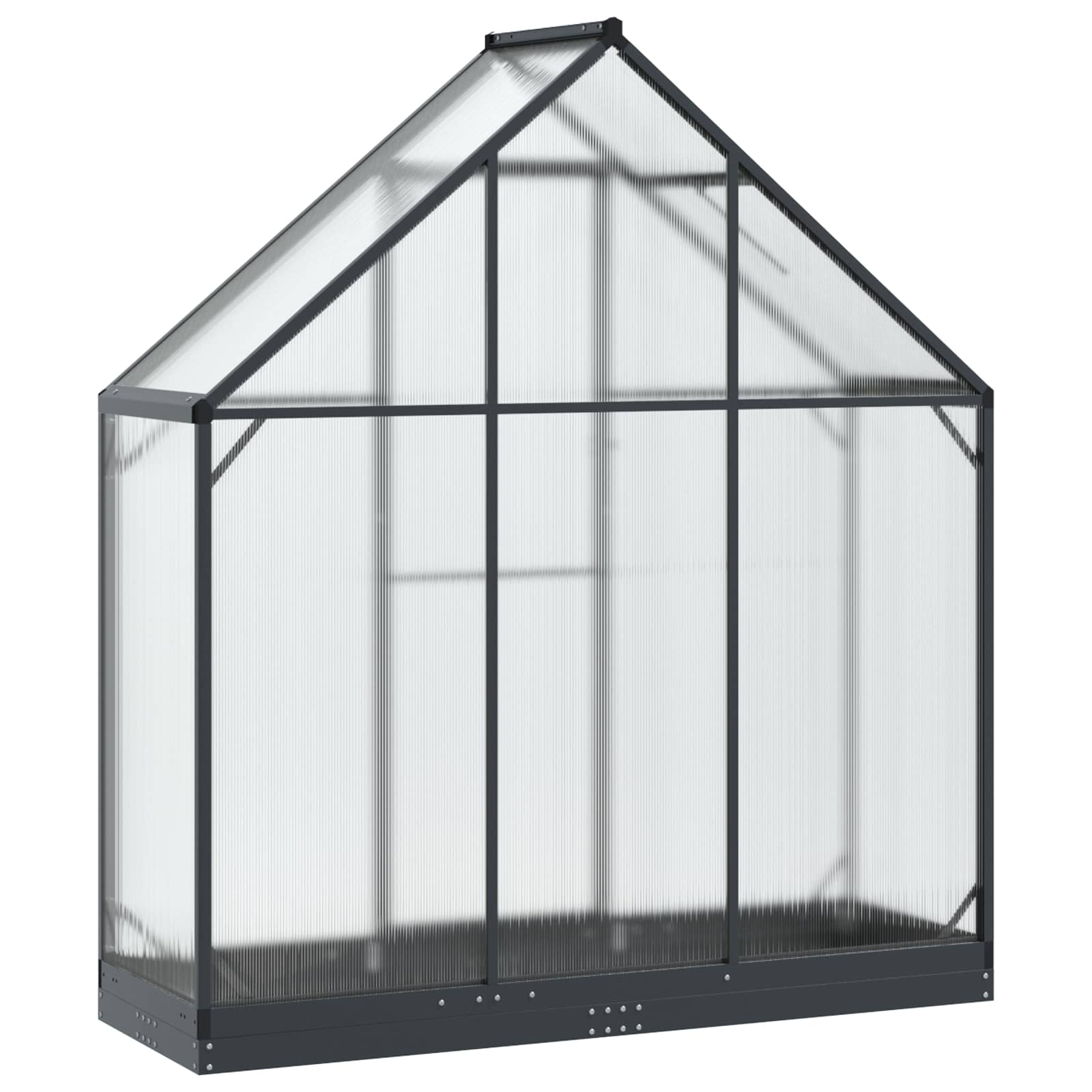 Serra da Giardino con porta Antracite 183,5 x 63,5 x 207 cm | homemem39