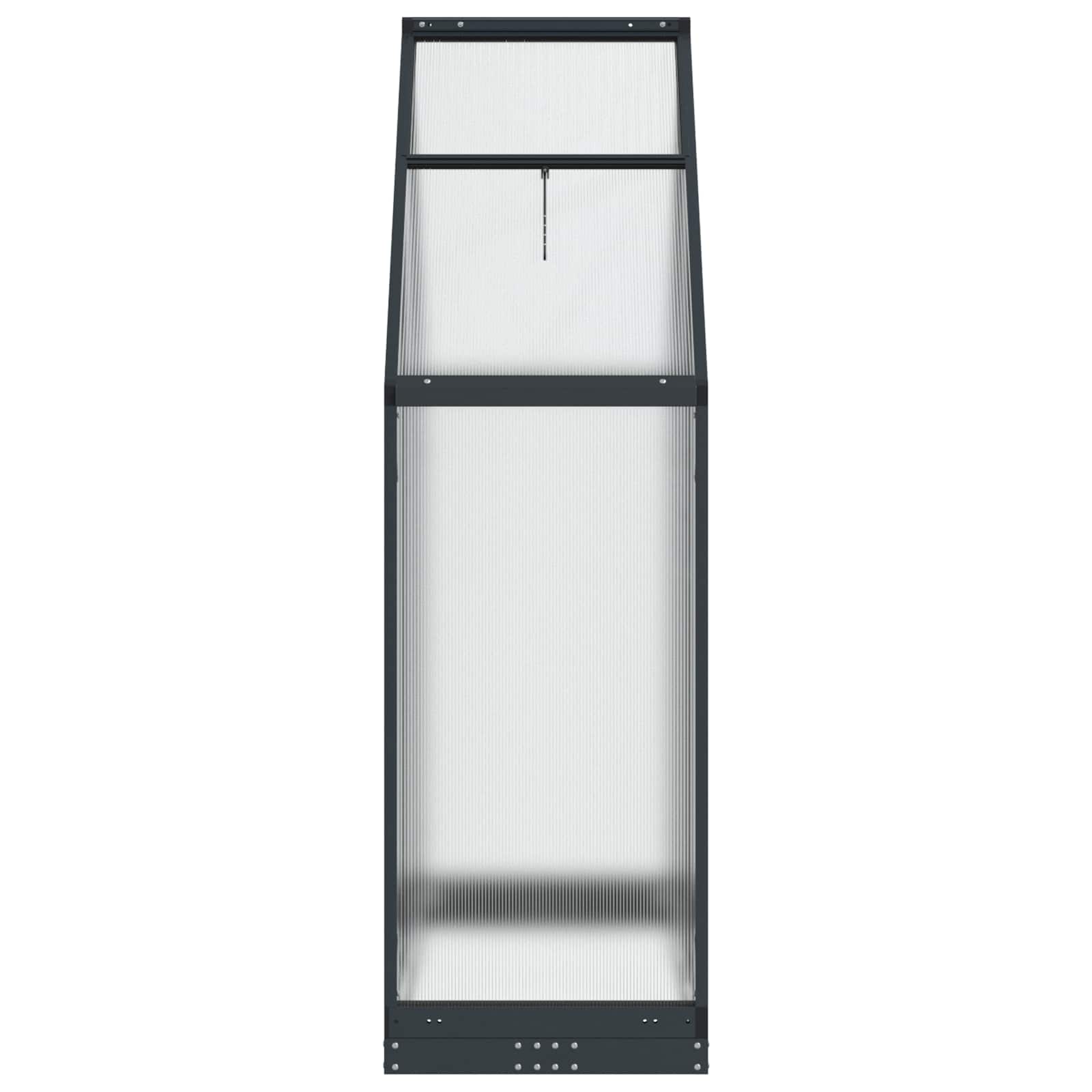 Serra da Giardino con porta Antracite 183,5 x 63,5 x 207 cm | homemem39