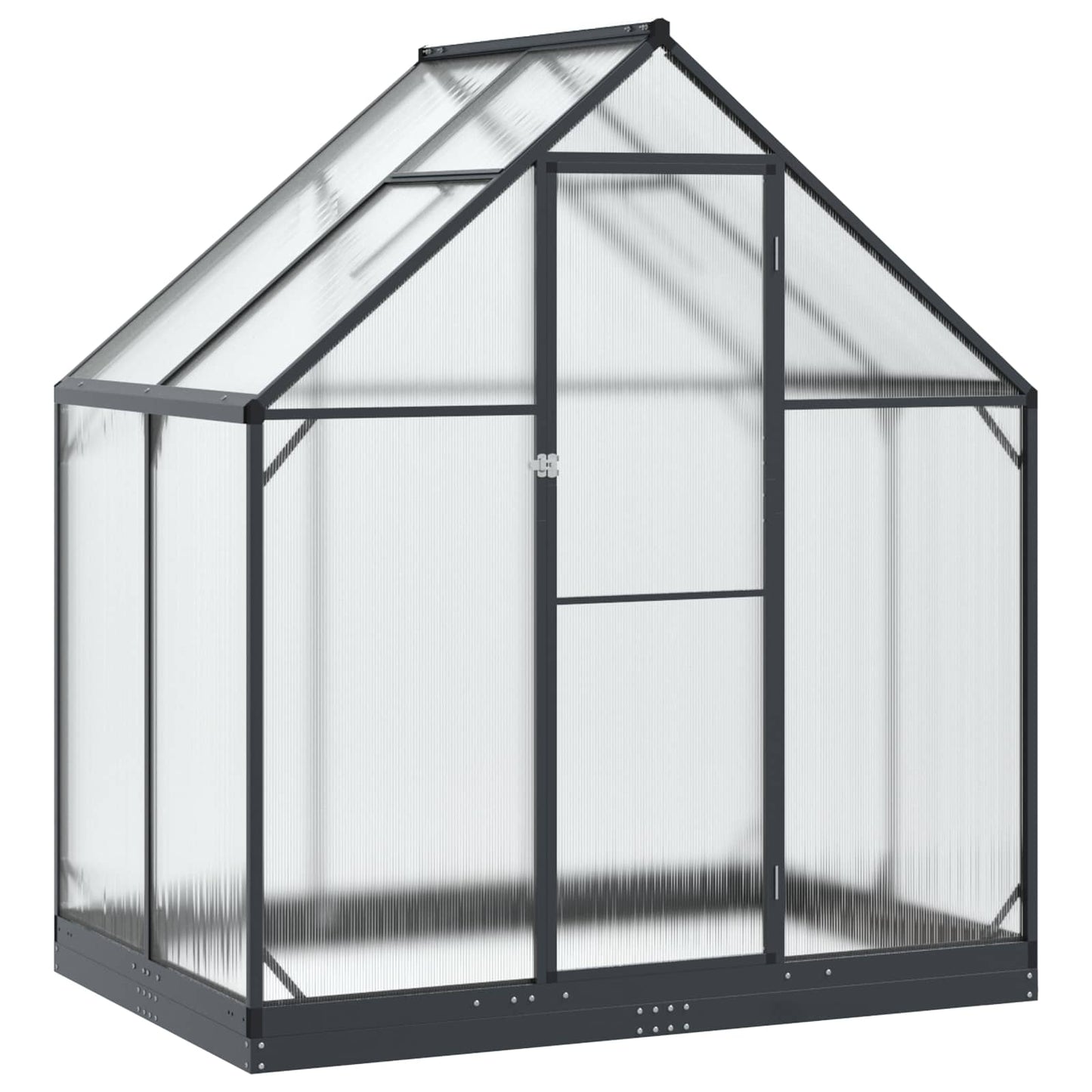 Serra da Giardino con porta Antracite 183,5 x 123 x 207 cm | homemem39