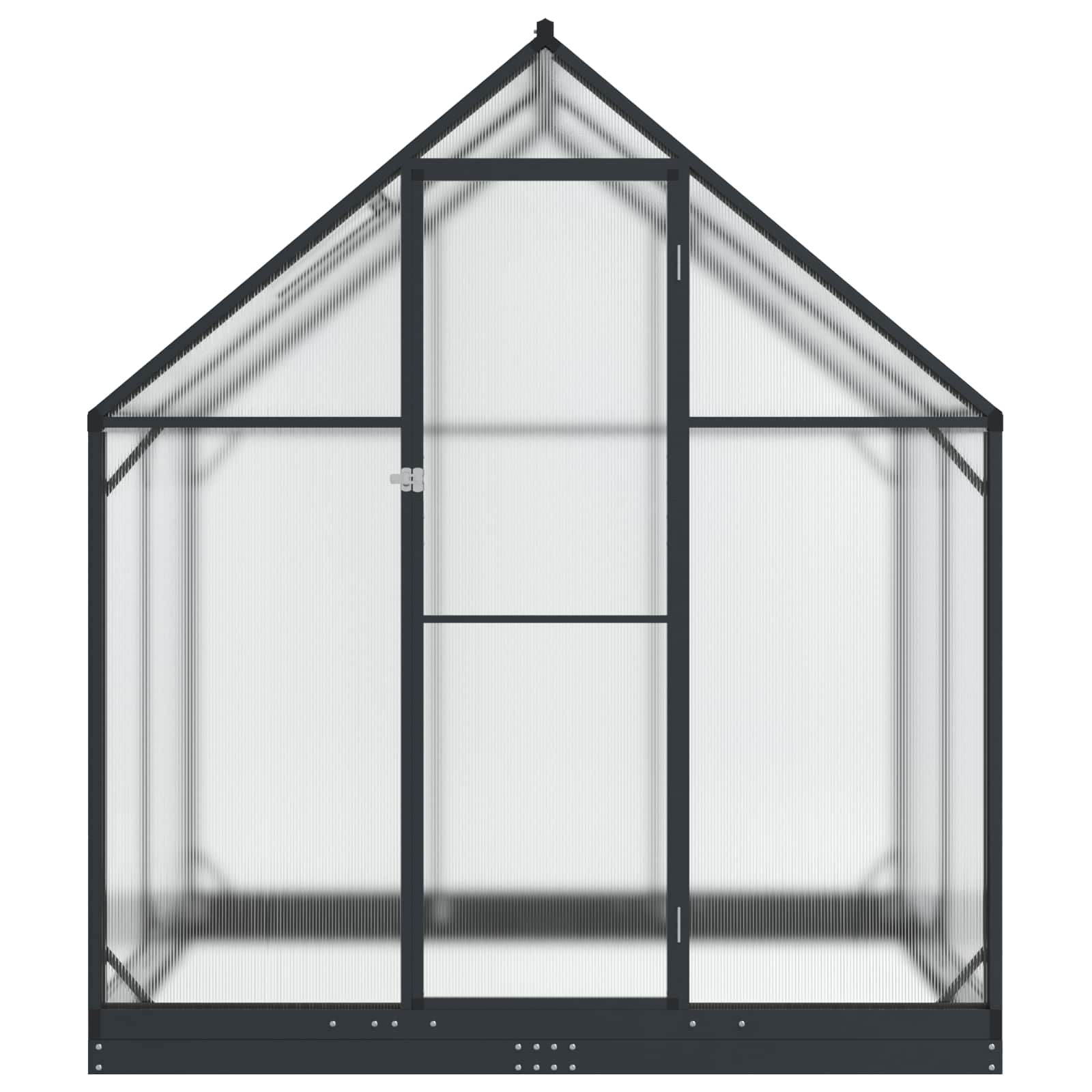 Serra da Giardino con porta Antracite 183,5 x 123 x 207 cm | homemem39