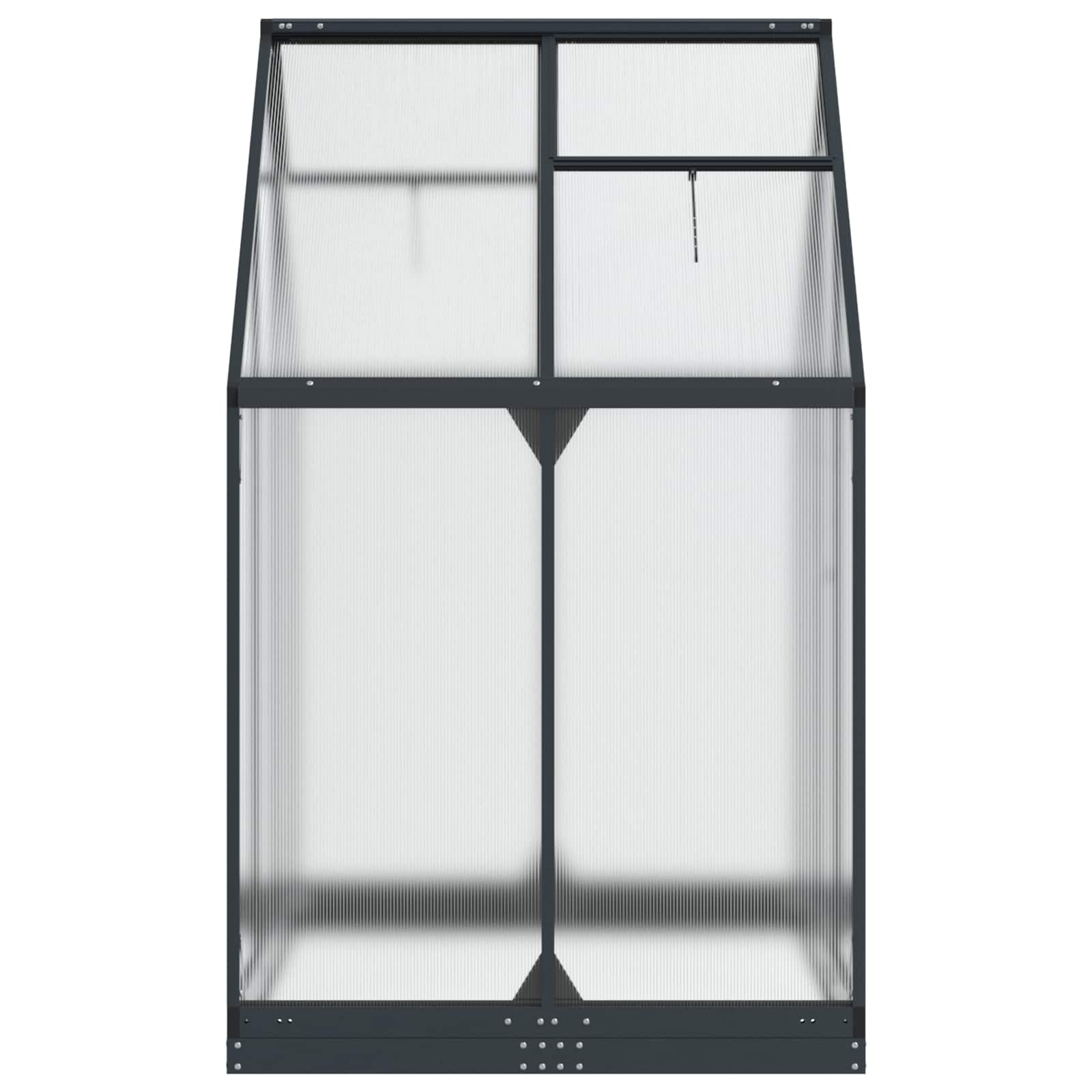 Serra da Giardino con porta Antracite 183,5 x 123 x 207 cm | homemem39