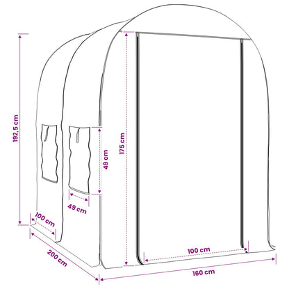 Serra con telaio 160 x 200 x 192,5 cm PVC Trasparente | homemem39