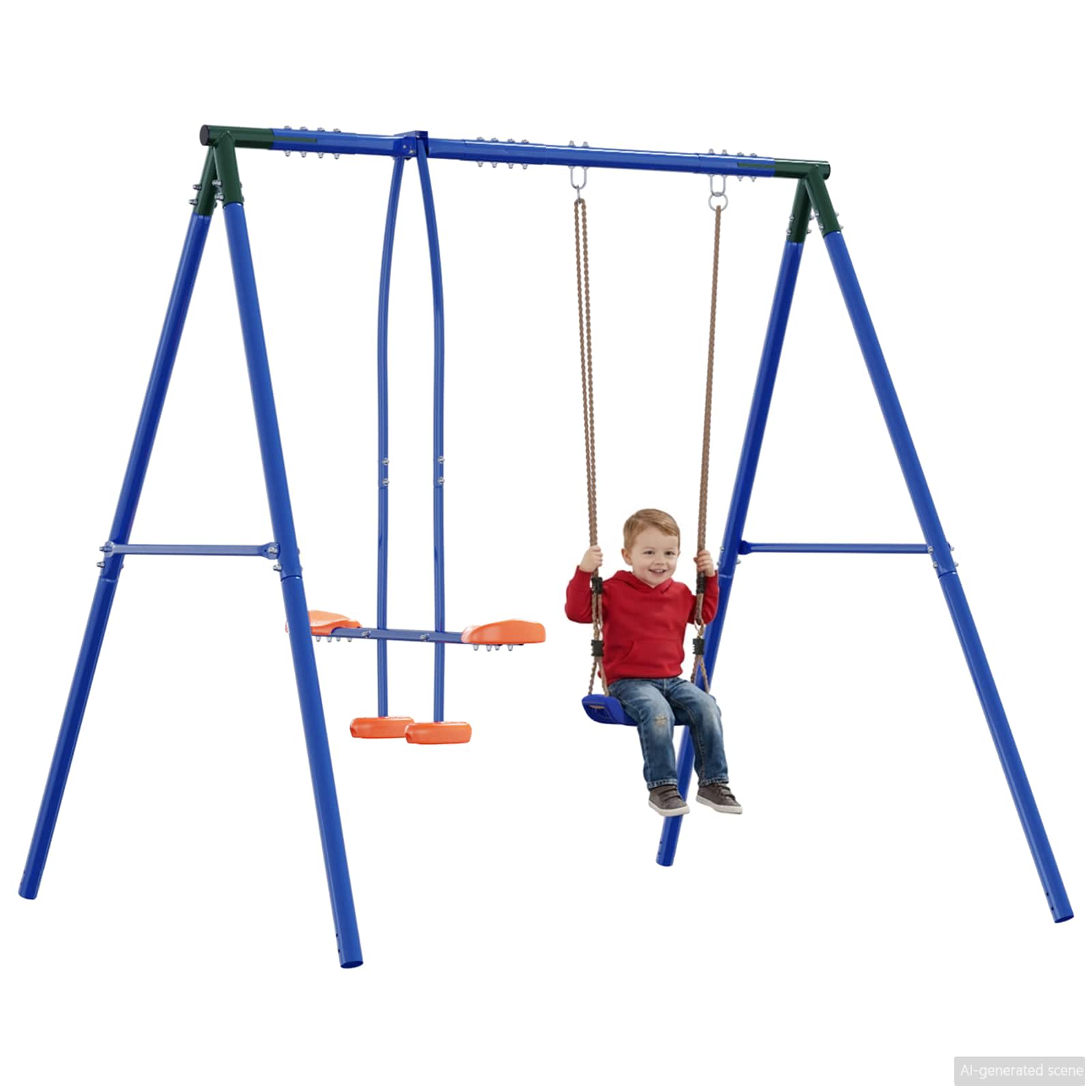 Struttura per Altalena da Esterno con Girello per fino a 3 bambini | homemem39