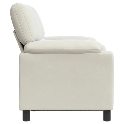 Divano Crema 154 x 85 x 93 cm Velluto | homemem39