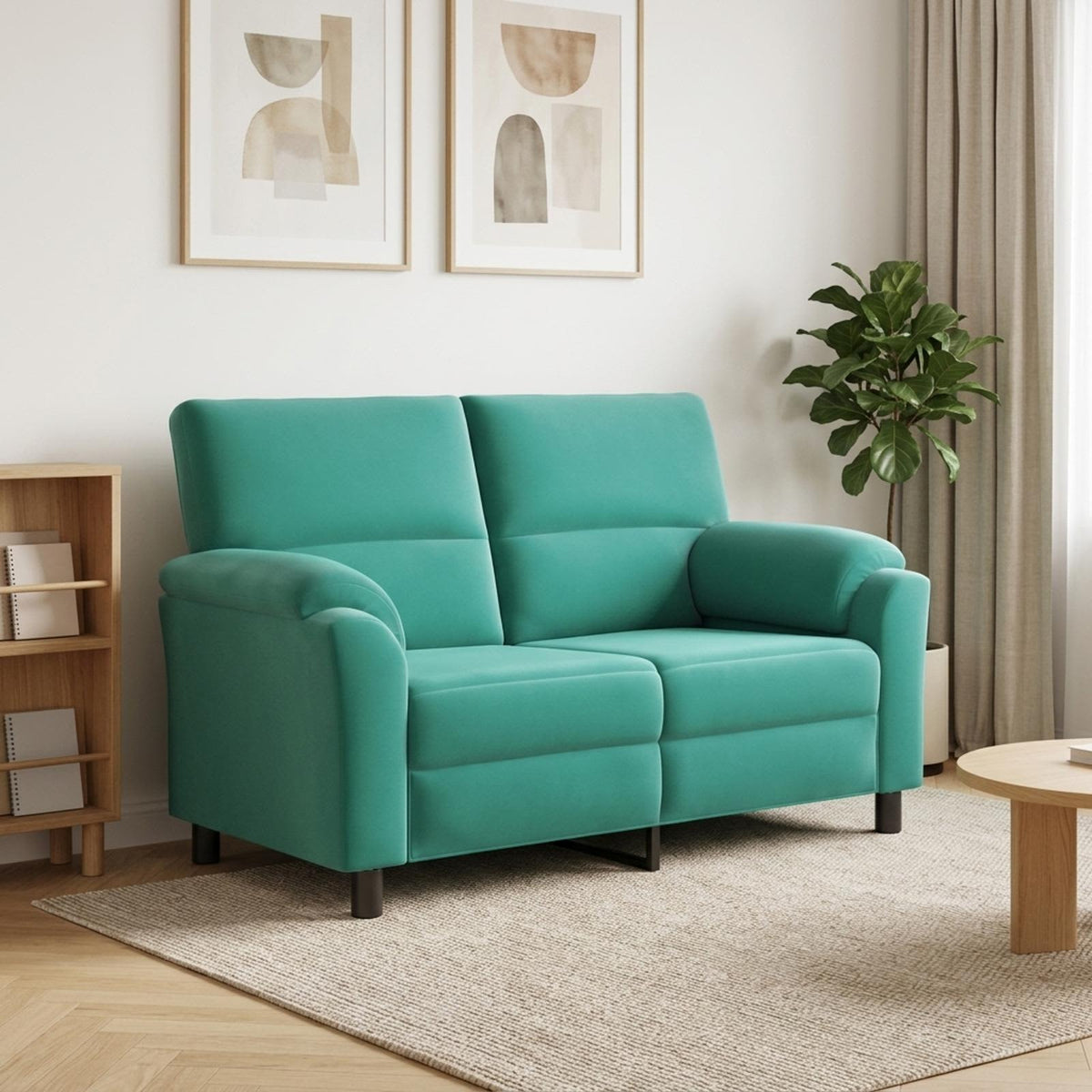 Divano Turchese 154 x 85 x 93 cm Velluto