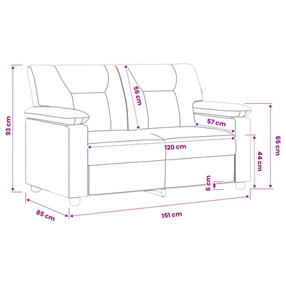 Divano Nero 151 x 85 x 93 cm Similpelle | homemem39