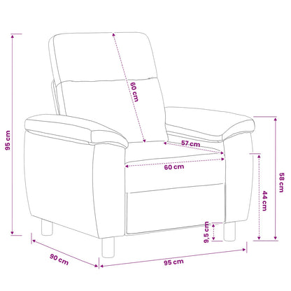 Divano Blu jeans 95 x 90 x 95 cm Tessuto | homemem39