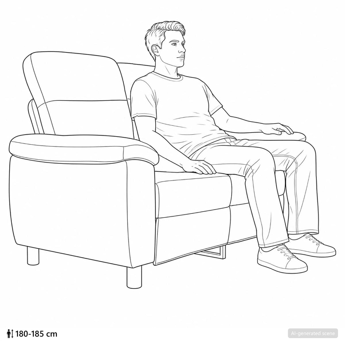 Divano Crema 178 x 90 x 95 cm Tessuto | homemem39