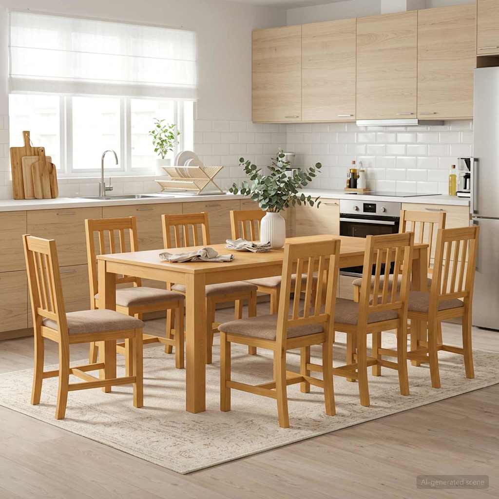 Tavolo da pranzo 200 x 100 x 75 cm Legno di Quercia Massello | homemem39