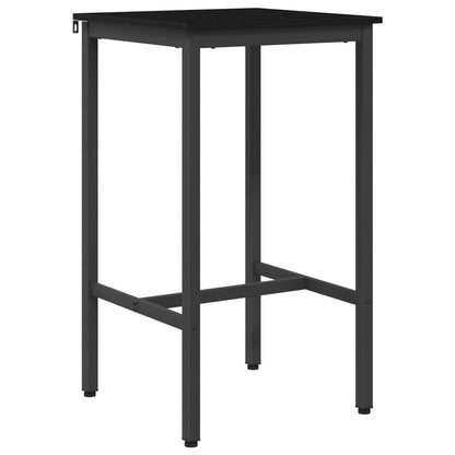 Tavolo da bar 52 x 52 x 90 cm Legno ingegnerizzato Rovere Nero