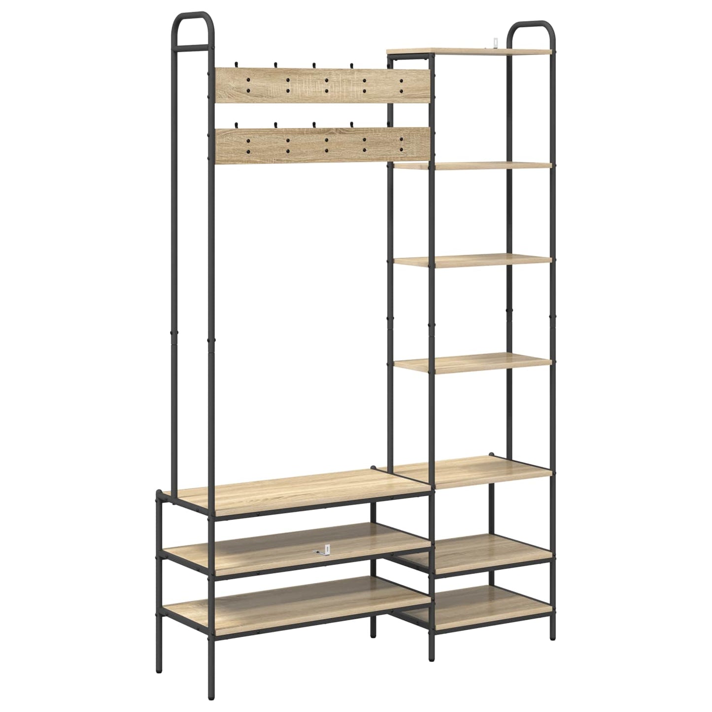 Appendiabiti con panca per scarpe Rovere Sonoma | homemem39