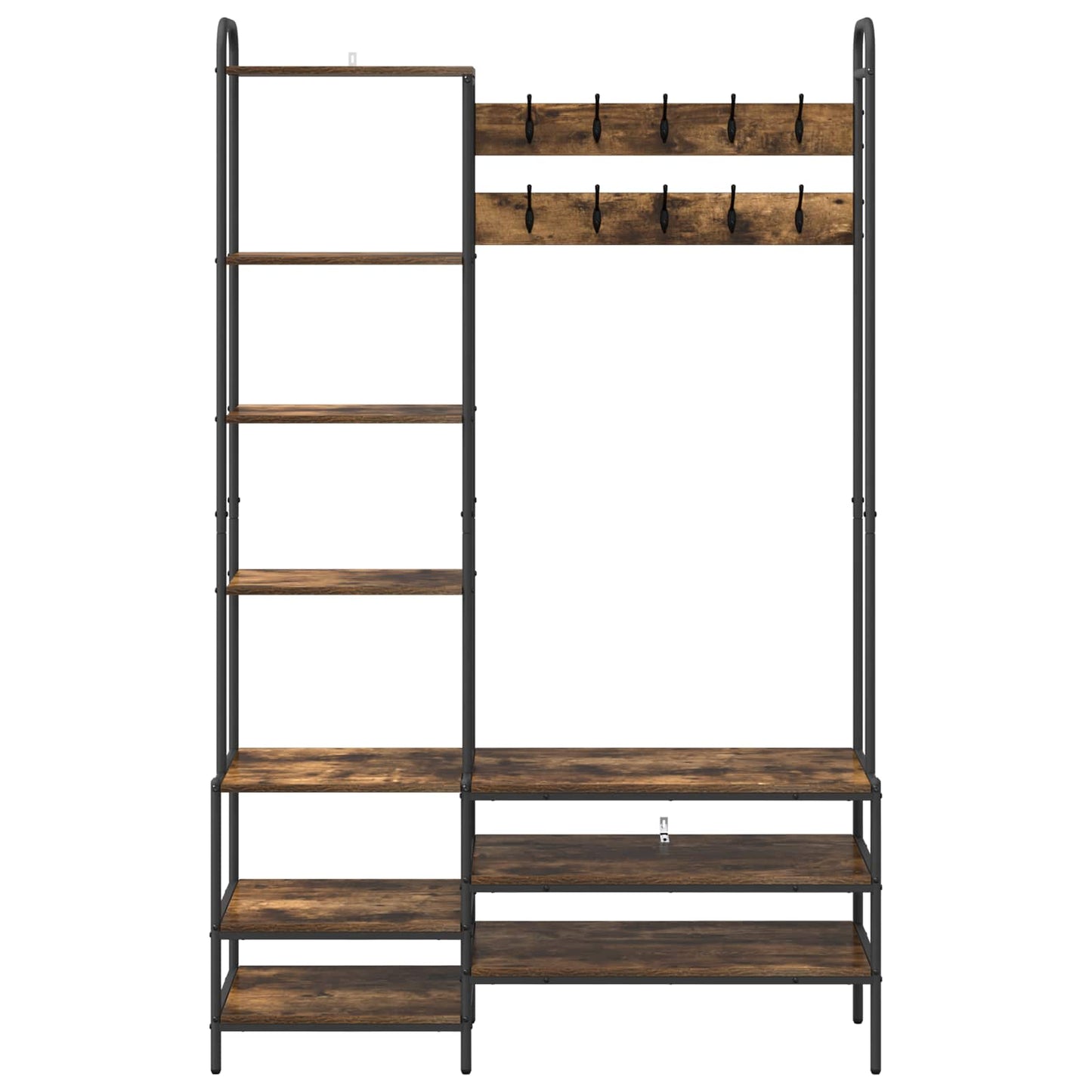 Appendiabiti con panca per scarpe Rovere Fumo | homemem39