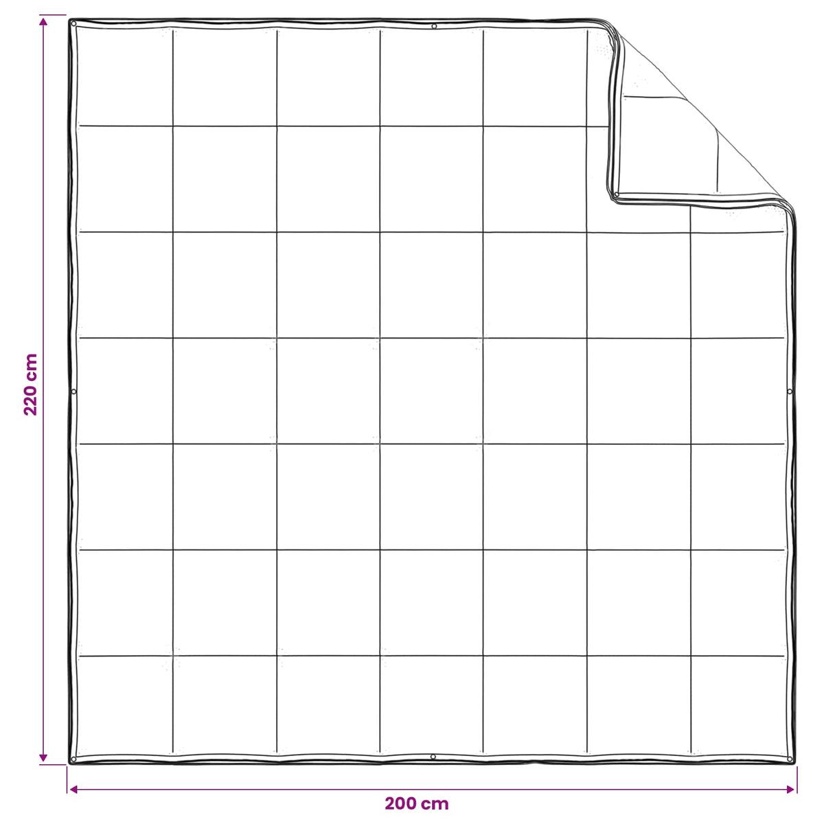 Piumone 200 x 220 cm Tutte le stagioni Fibra di Kapok Beige