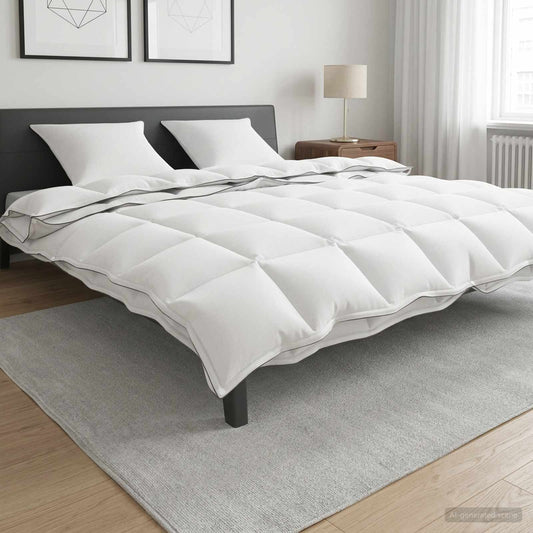 Piumone 240 x 220 cm 100% Cotone Bianco