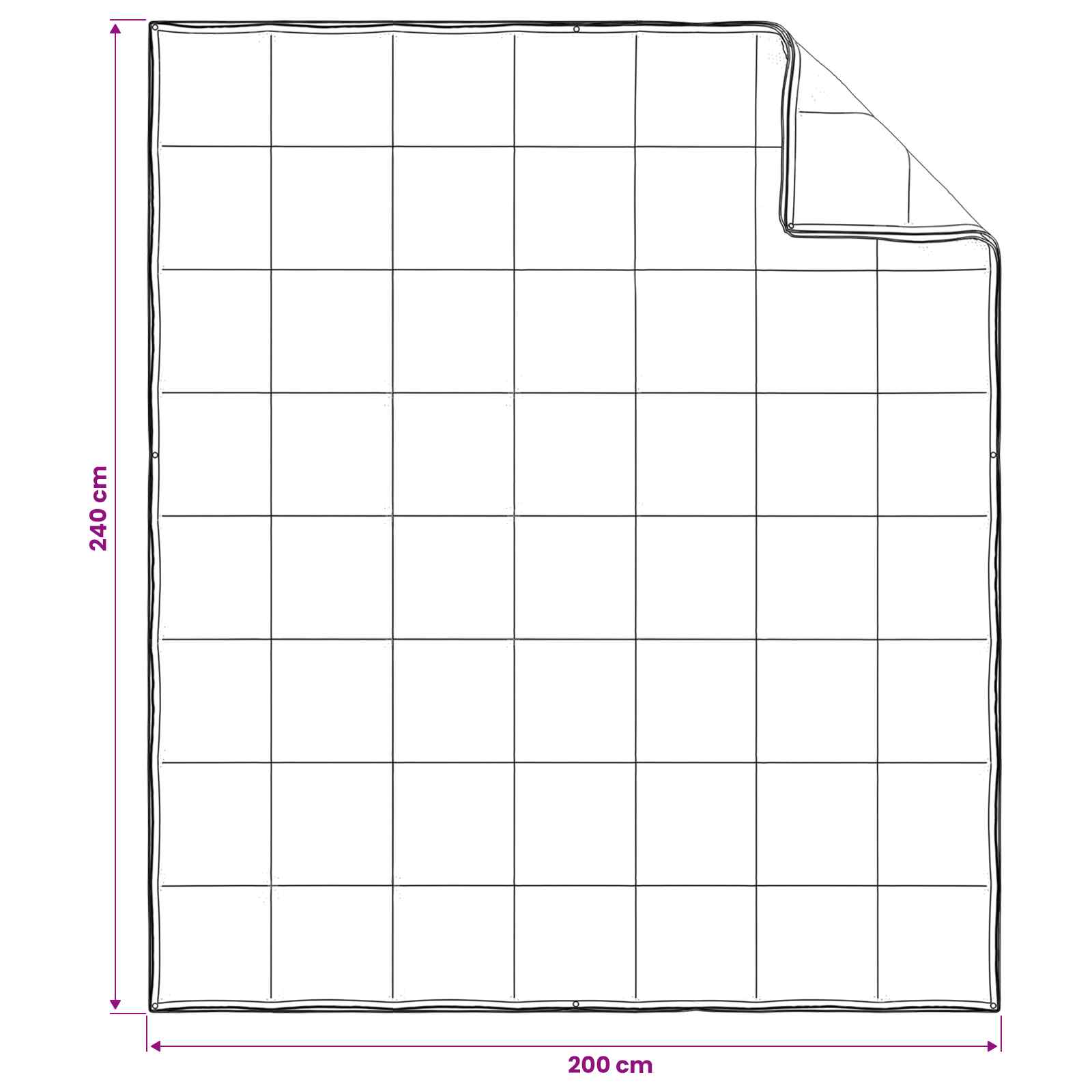 Piumone Completo Annuale Bianco 200 x 240 cm Fibra di bambù | homemem39