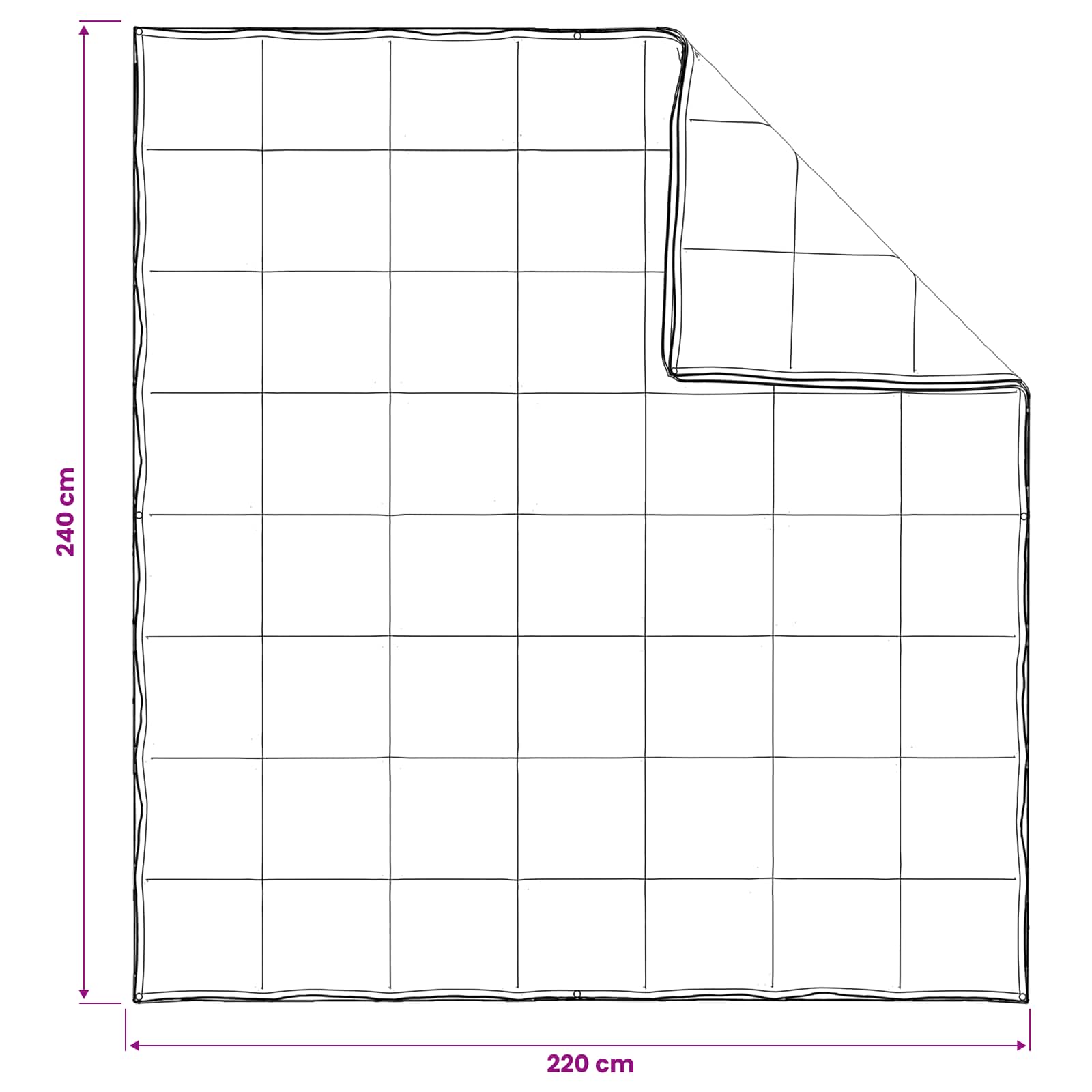 Piumone Completo Annuale Bianco 240 x 220 cm Fibra di bambù | homemem39