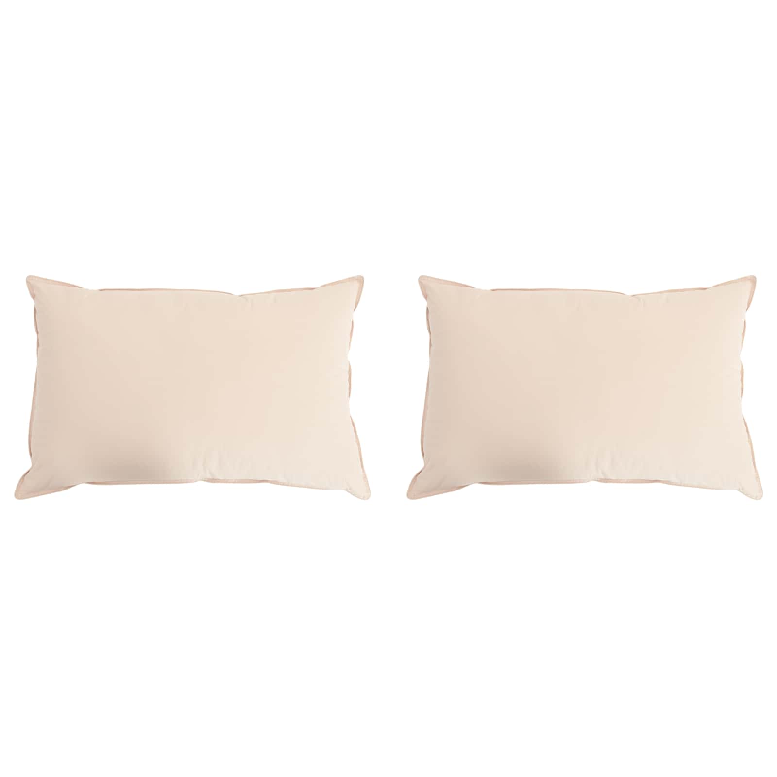 Cuscino 2 pcs Beige 50 x 75 cm Fibra di Kapok | homemem39