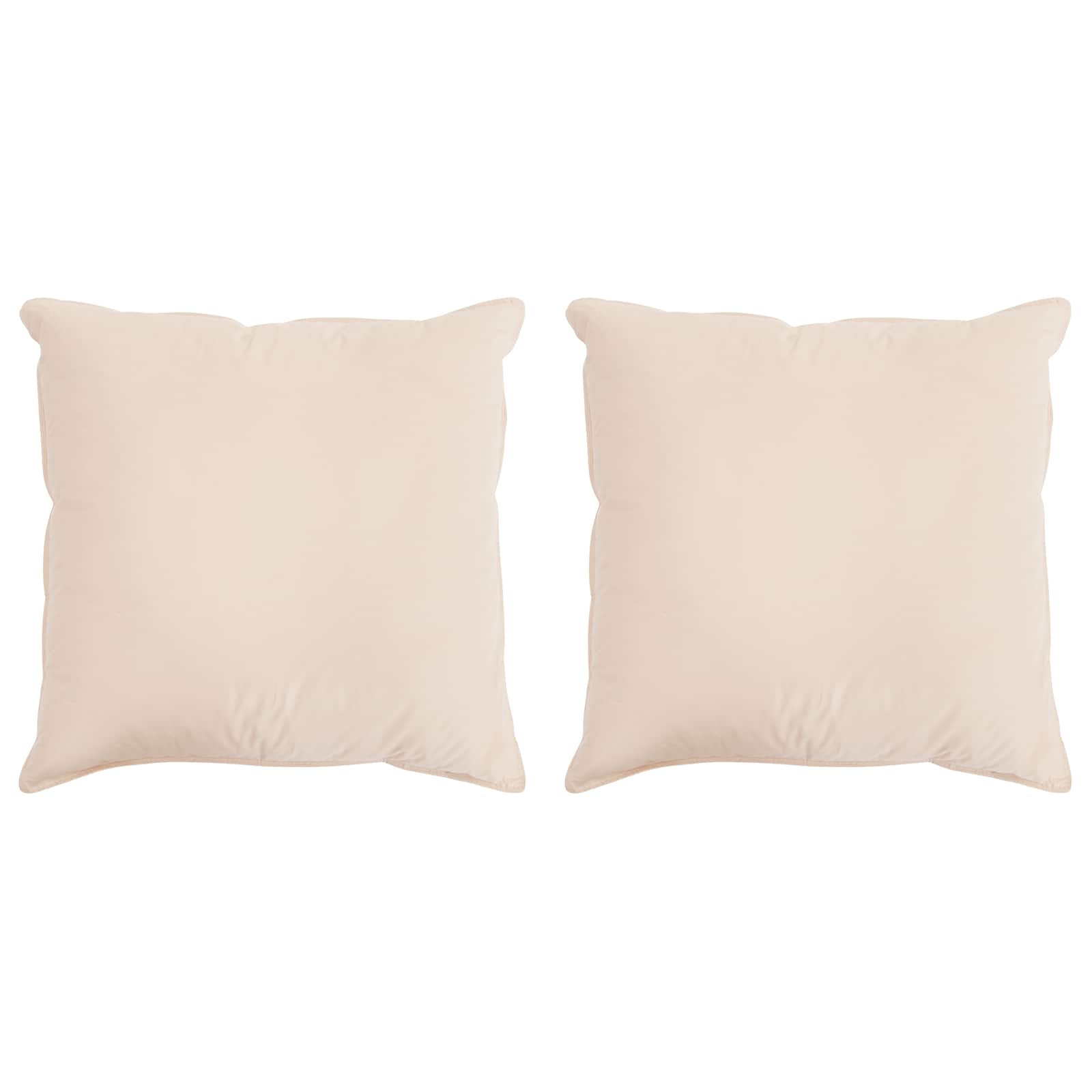 Cuscino 2 pcs Beige 60 x 60 cm Fibra di Kapok | homemem39