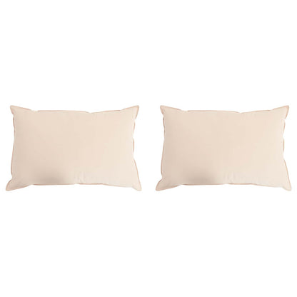 Cuscino 2 pcs Beige 60 x 70 cm Fibra di Kapok | homemem39