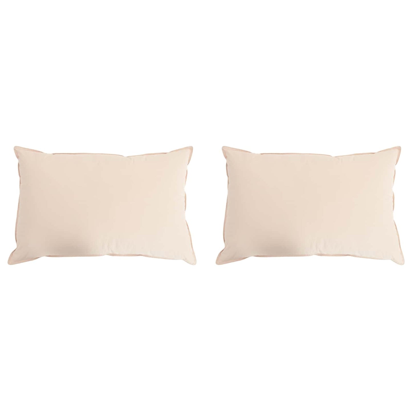 Cuscino 2 pcs Beige 60 x 80 cm Fibra di Kapok | homemem39