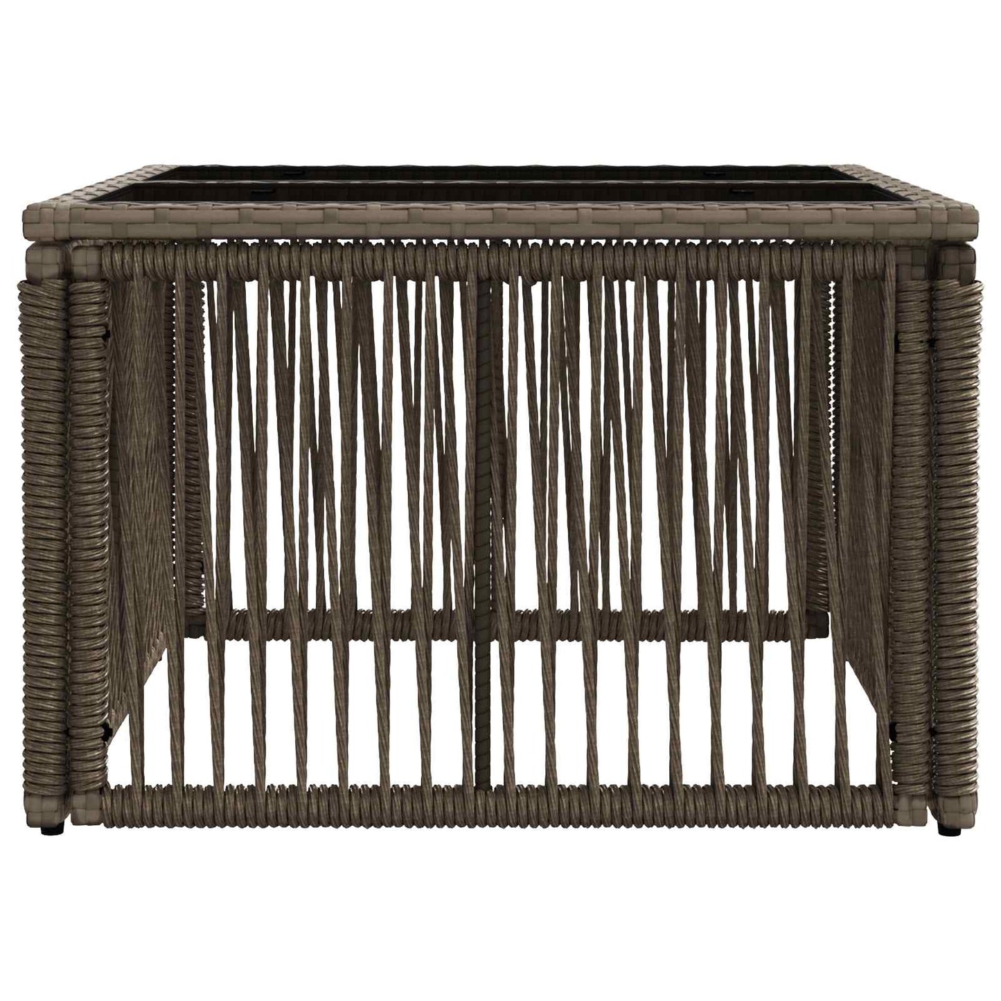 Tavolo da Giardino Grigio e Nero 55 x 55 x 37 cm | homemem39