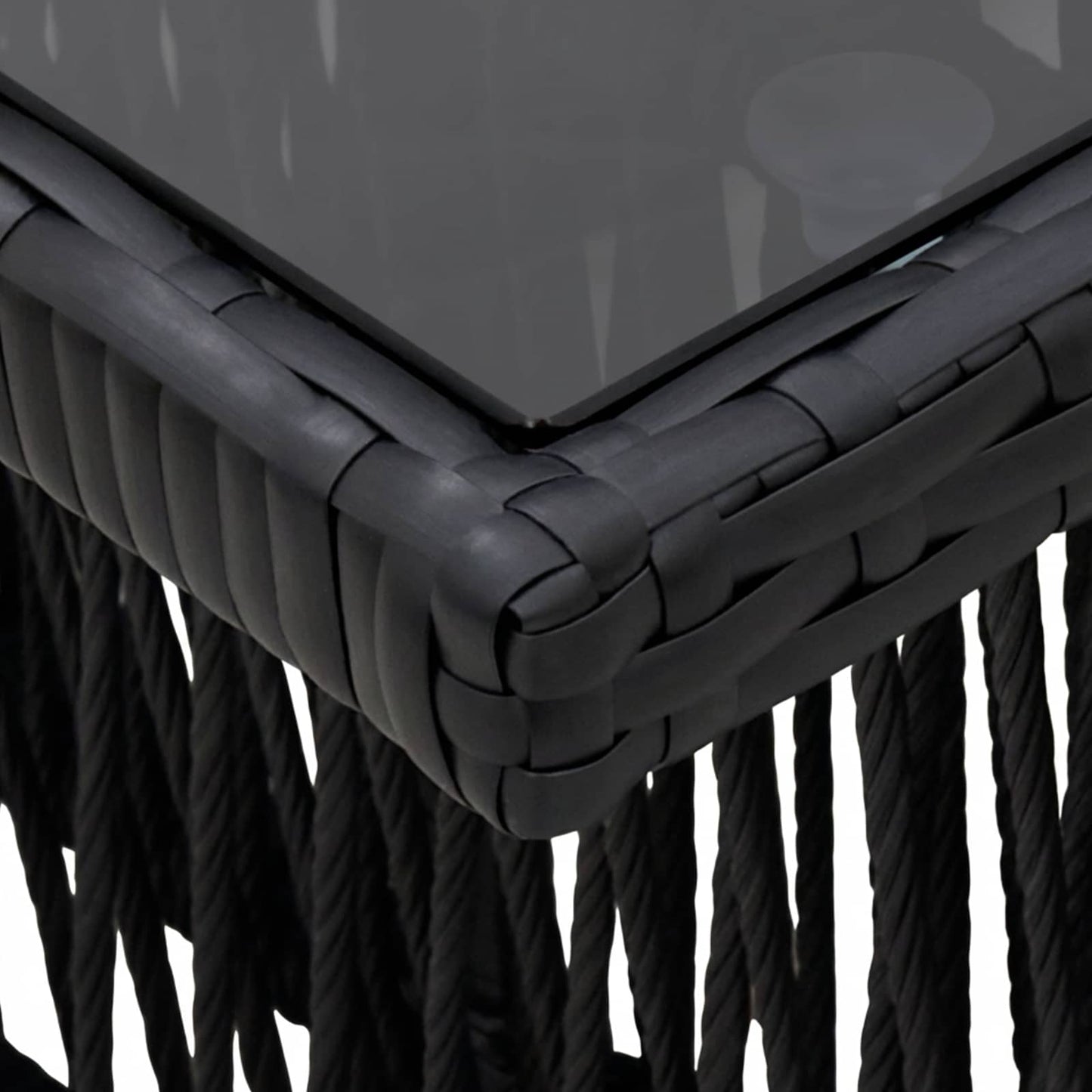Tavolo da giardino sollevabile Nero 100 x 55 x 37 cm