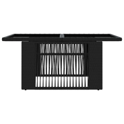 Tavolo da giardino sollevabile Nero 100 x 55 x 37 cm