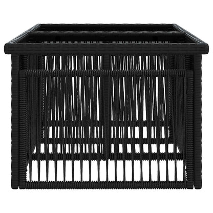 Tavolo da giardino sollevabile Nero 100 x 55 x 37 cm