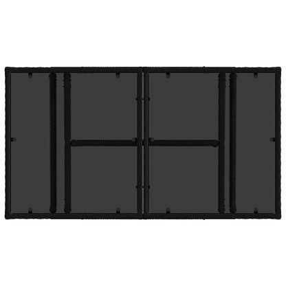 Tavolo da giardino sollevabile Nero 100 x 55 x 37 cm