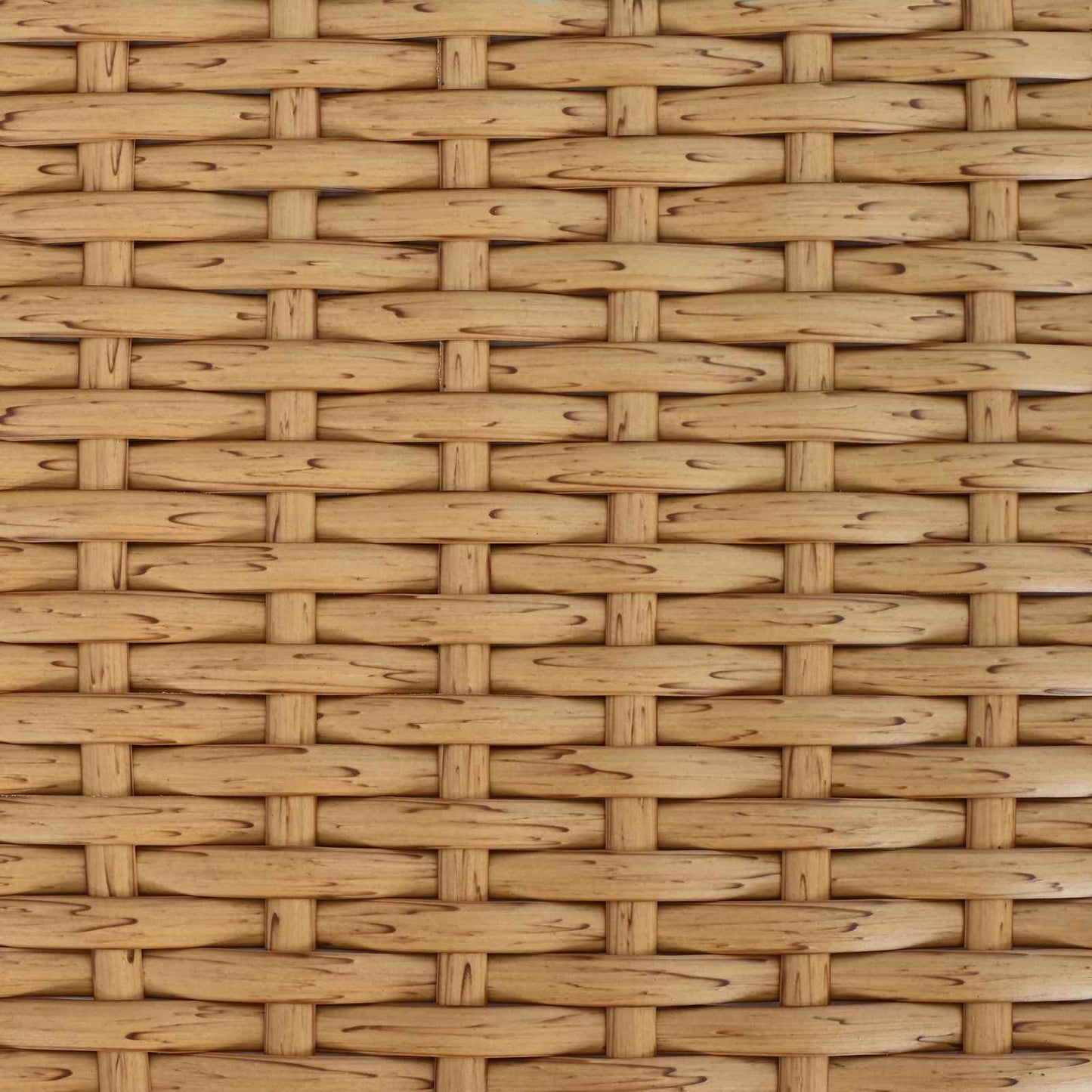 Tavolo da Giardino Naturale 55 x 55 x 37 cm Rattan PE e Vetro