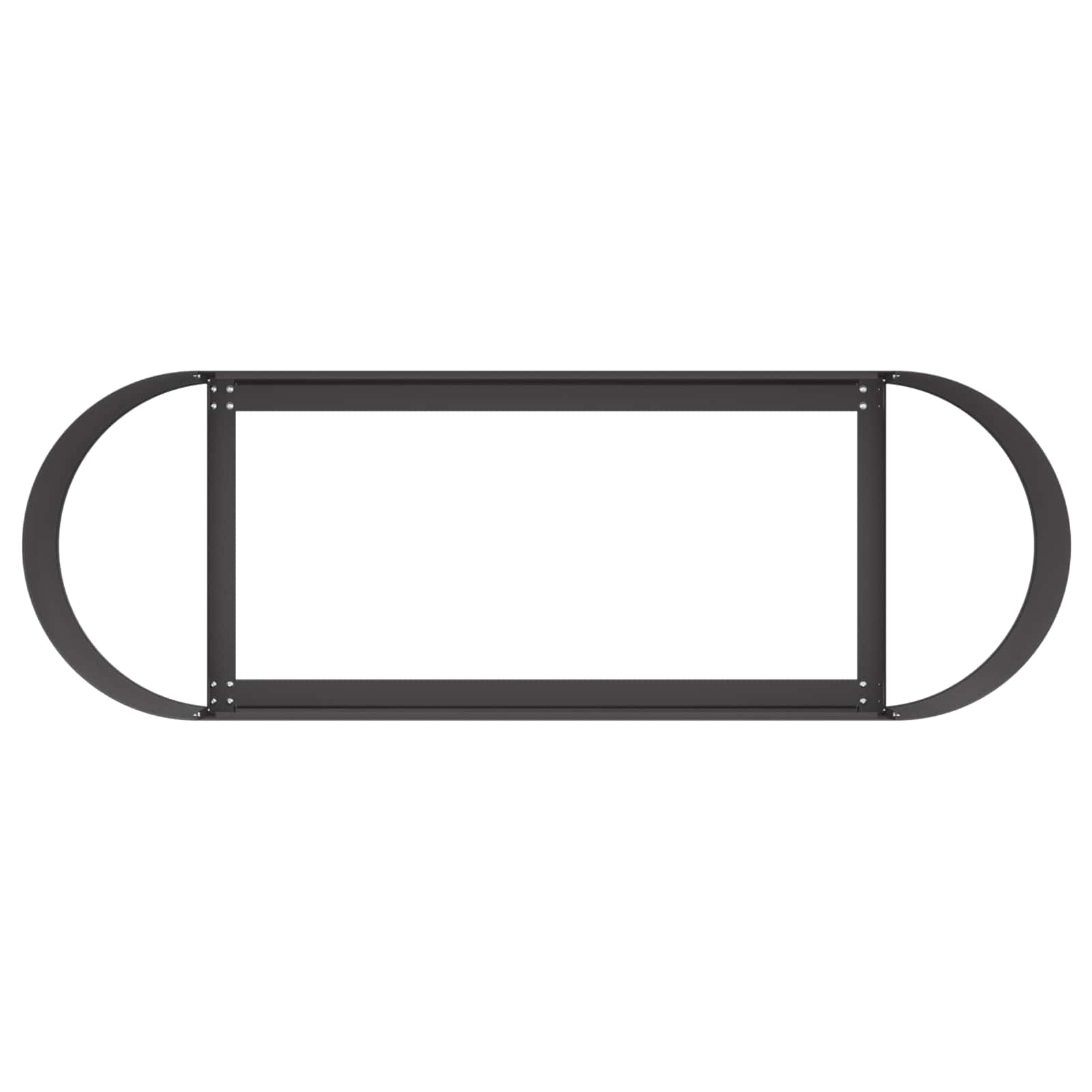 Letto rialzato da giardino Nero 120 x 40 x 40 cm Acciaio | homemem39