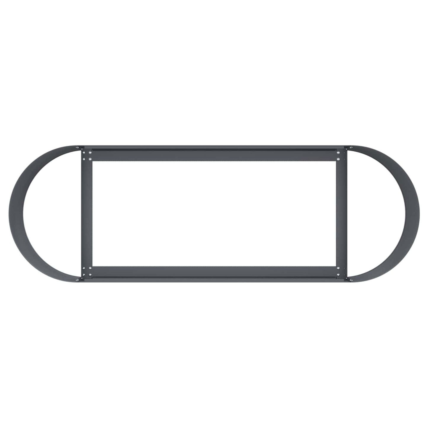 Letto rialzato da giardino Antracite 120 x 40 x 40 cm | homemem39