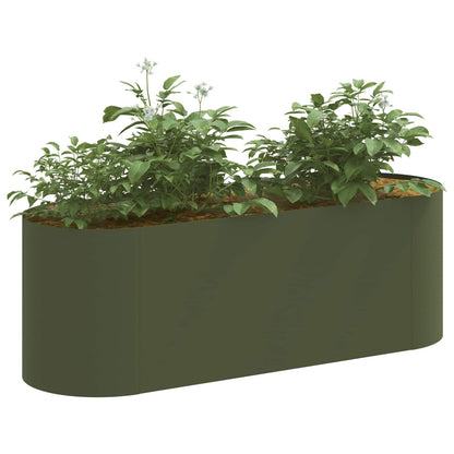 Letto rialzato da giardino Verde Oliva 120 x 40 x 40 cm | homemem39