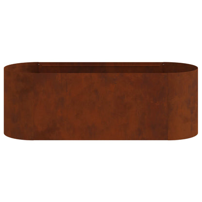 Letto rialzato da giardino Acciaio Corten 120 x 40 x 40 cm | homemem39