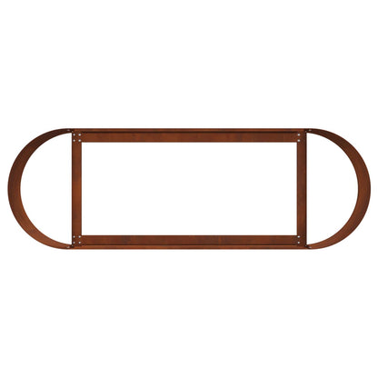 Letto rialzato da giardino Acciaio Corten 120 x 40 x 40 cm | homemem39
