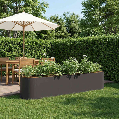 Letto rialzato da giardino Nero 200 x 40 x 40 cm | homemem39