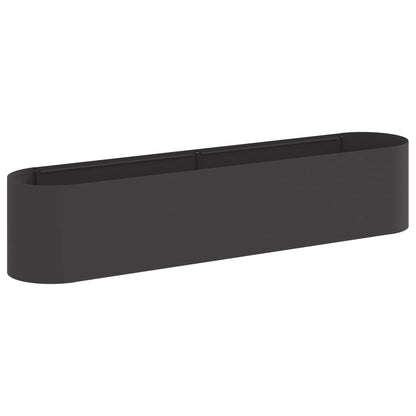 Letto rialzato da giardino Nero 200 x 40 x 40 cm | homemem39