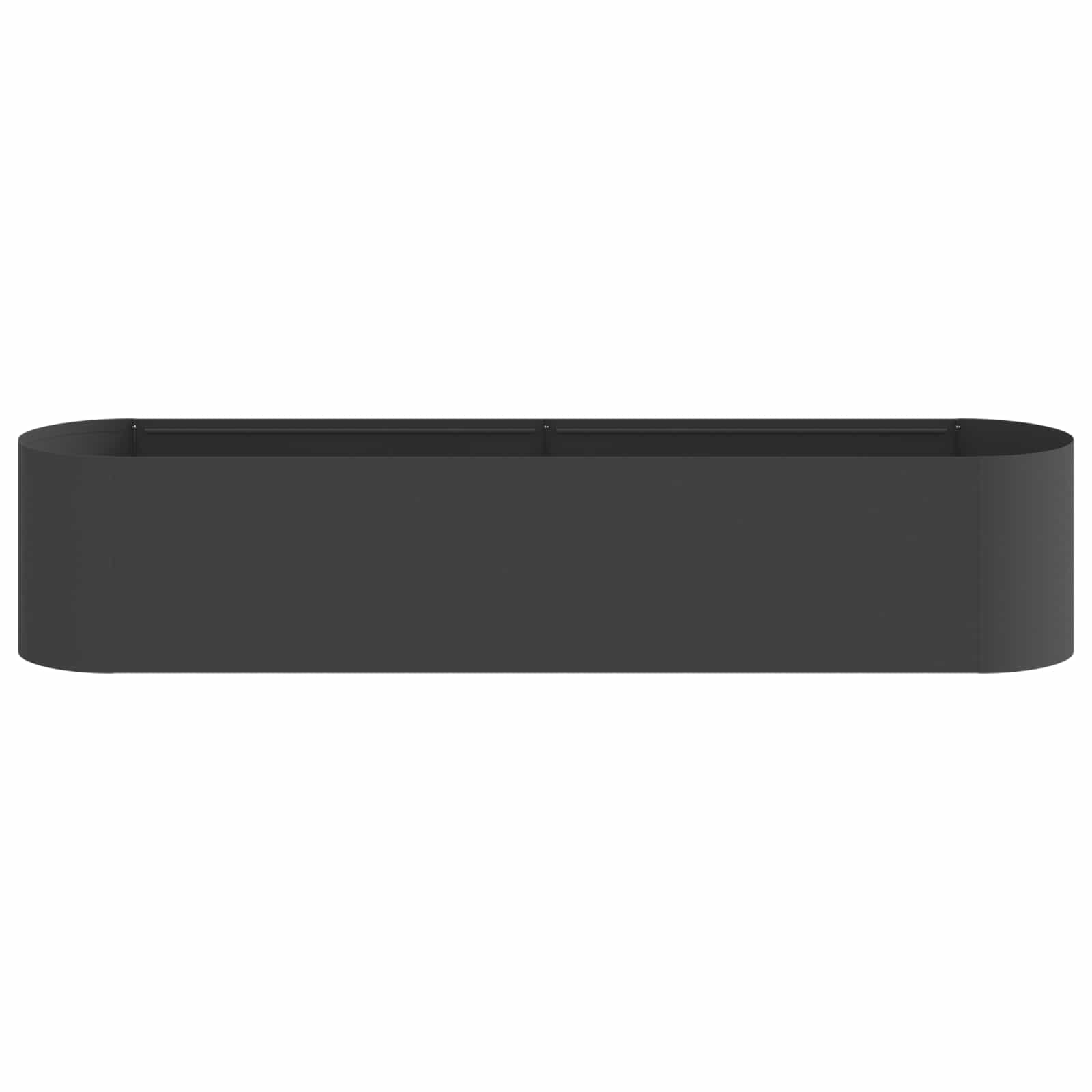 Letto rialzato da giardino Nero 200 x 40 x 40 cm | homemem39