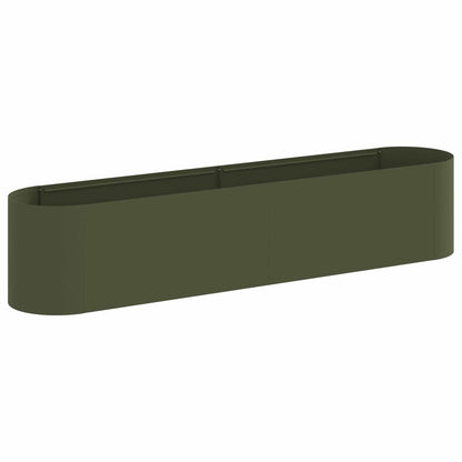 Letto rialzato da giardino Verde Oliva 200 x 40 x 40 cm | homemem39