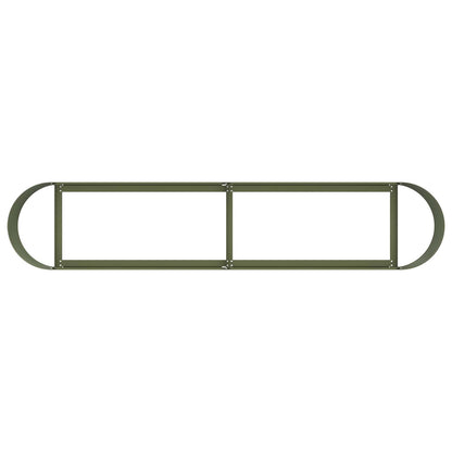 Letto rialzato da giardino Verde Oliva 200 x 40 x 40 cm | homemem39