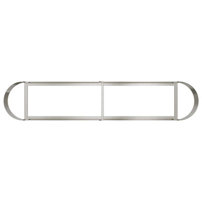 Letto rialzato da giardino Acciaio Inox 200 x 40 x 40 cm | homemem39