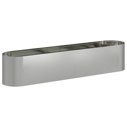 Letto rialzato da giardino Acciaio zincato 200 x 40 x 40 cm | homemem39