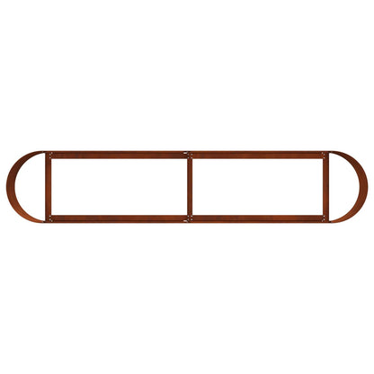 Letto rialzato da giardino Acciaio Corten 200 x 40 x 40 cm | homemem39