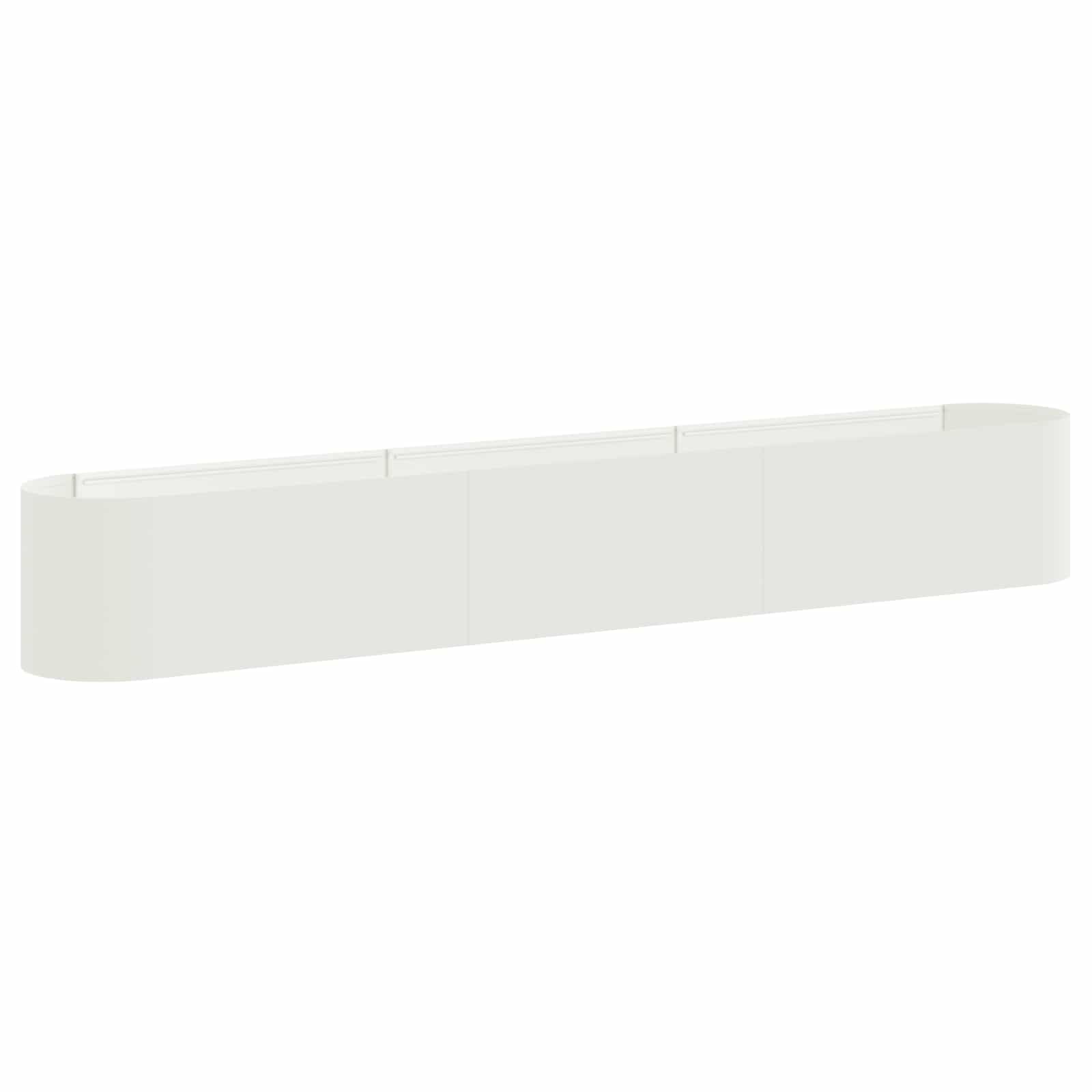 Letto rialzato da giardino Bianco 280 x 40 x 40 cm | homemem39