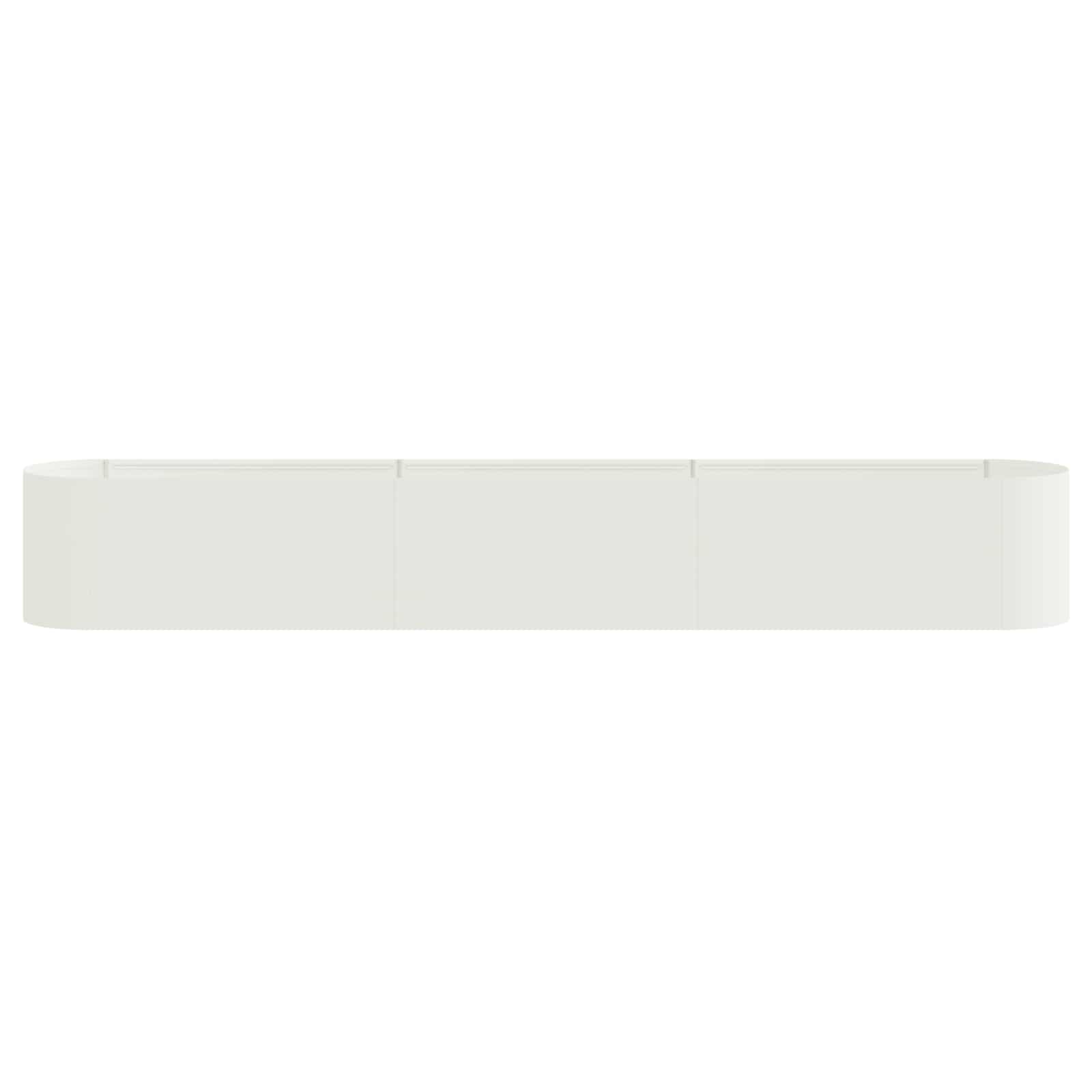 Letto rialzato da giardino Bianco 280 x 40 x 40 cm | homemem39