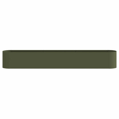 Letto rialzato da giardino Verde Oliva 280 x 40 x 40 cm | homemem39