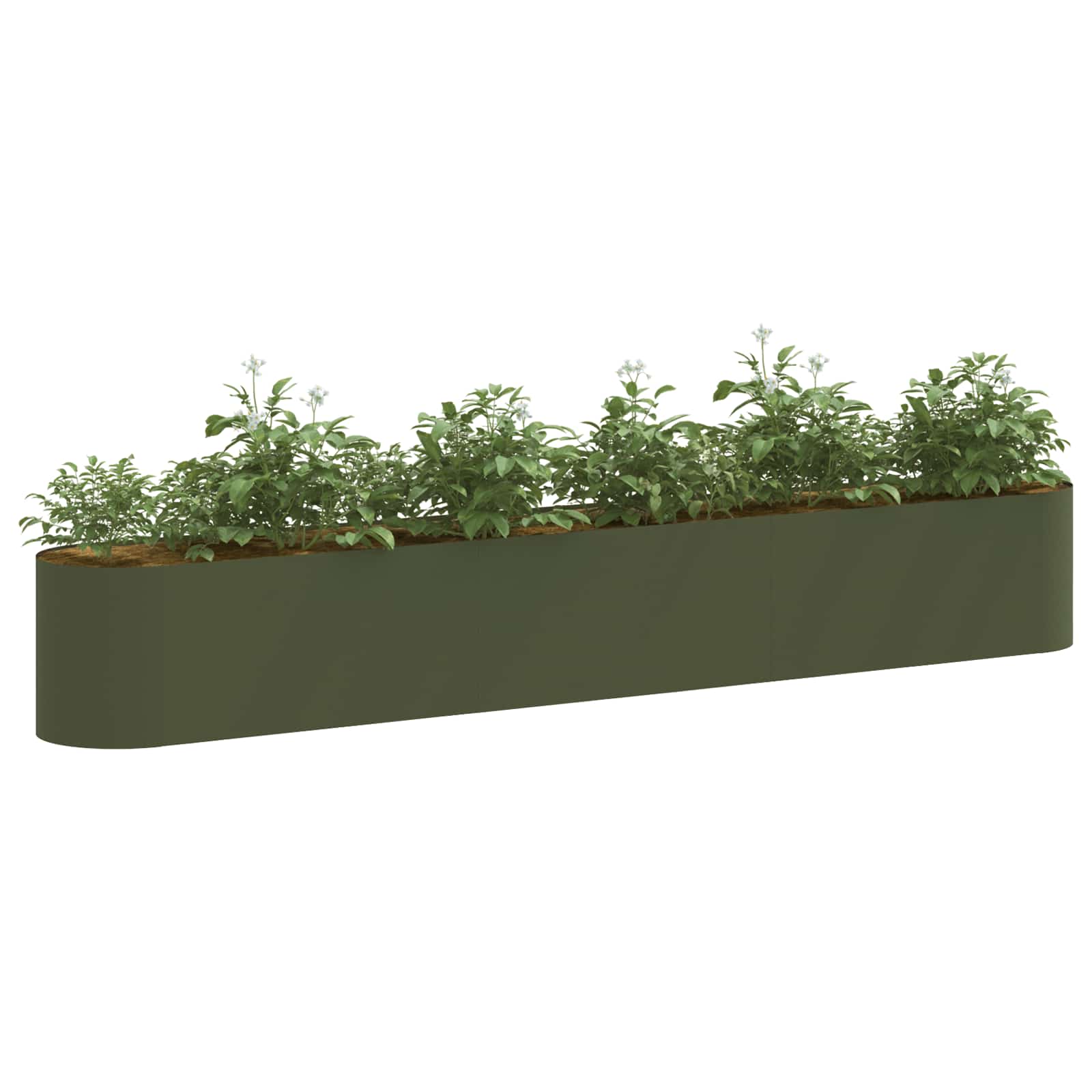 Letto rialzato da giardino Verde Oliva 280 x 40 x 40 cm | homemem39
