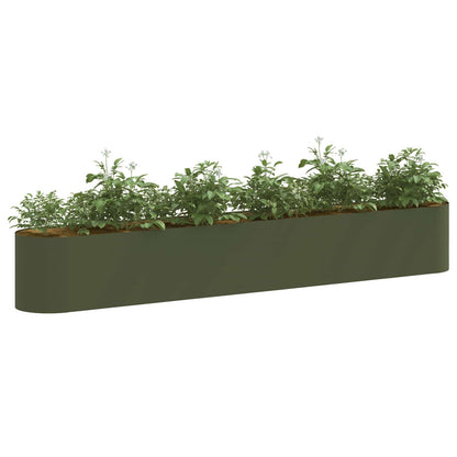 Letto rialzato da giardino Verde Oliva 280 x 40 x 40 cm | homemem39